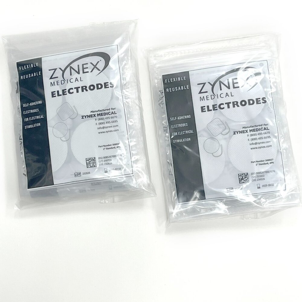 20-4 Pack of ZYNEX Medical Electrodes for TENS Unit Machine